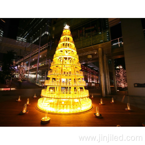 Gold LED Glow Christmas Tree